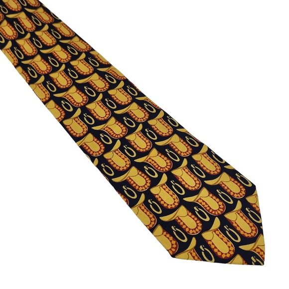 Gucci Geometric Horsebit Silk Tie - Picture 1 of 4